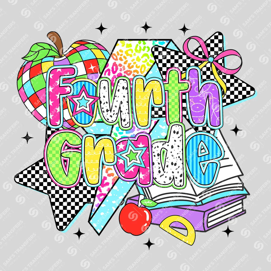 Fourth Grade Stars Ready-to-Press DTF Transfer | SAT00133