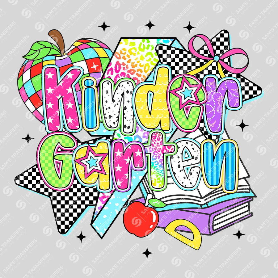 Kindergarten Stars Ready-to-Press DTF Transfer | SAT00143