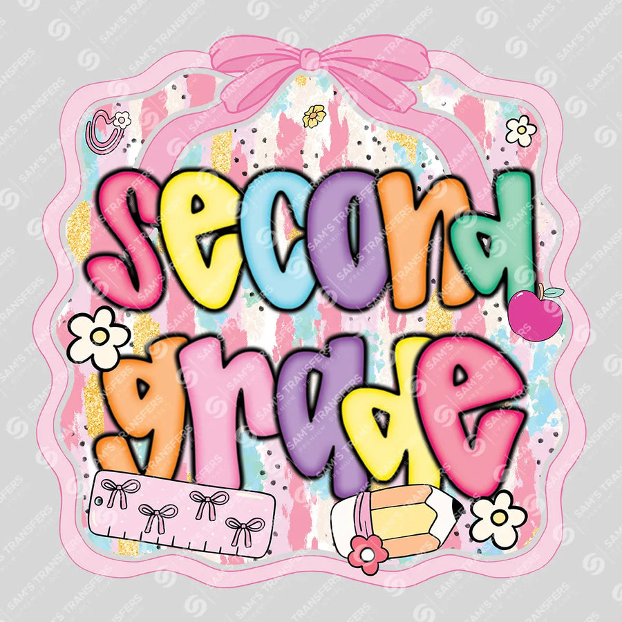Second Grade Doodle Ready-to-Press DTF Transfer | SAT00251