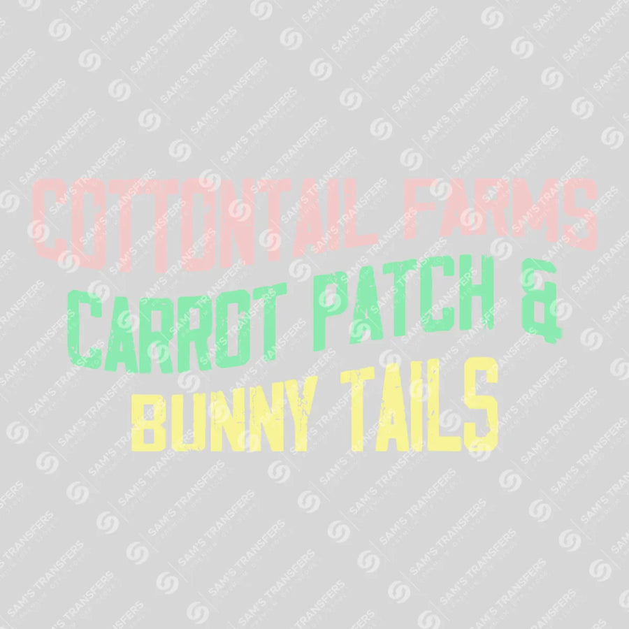 Cottontail Farms Bunny Tails Ready-to-Press DTF Transfer | SAT00280