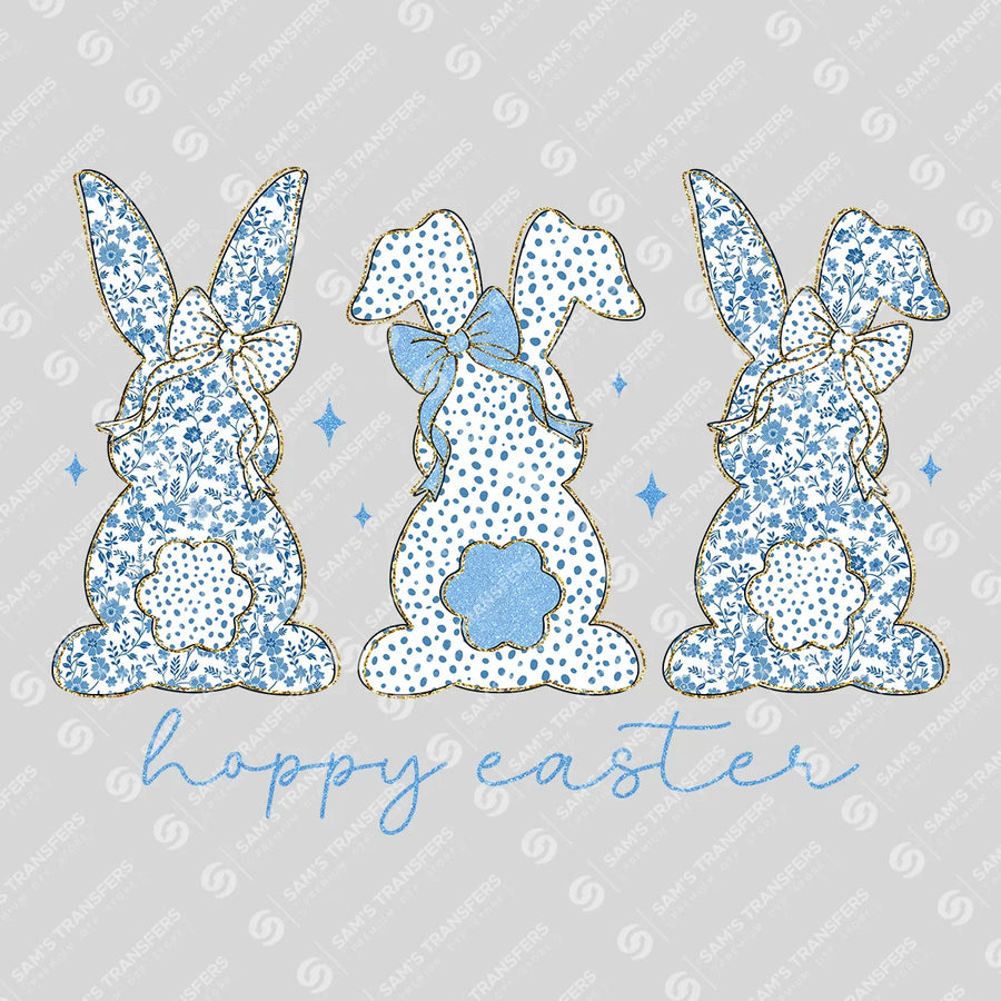Hoppy Easter Bunnies Ready-to-Press DTF Transfer | SAT00301