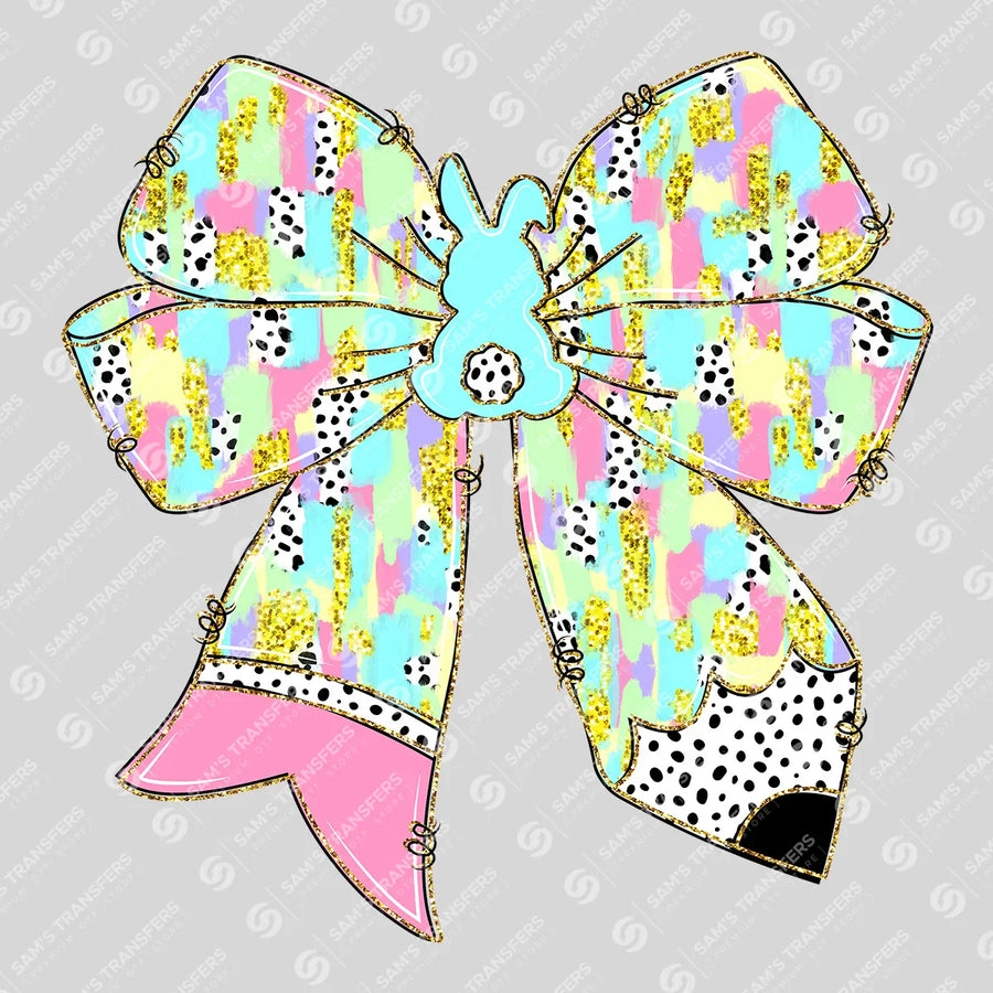 Easter Bunny Bow Ready-to-Press DTF Transfer | SAT00304