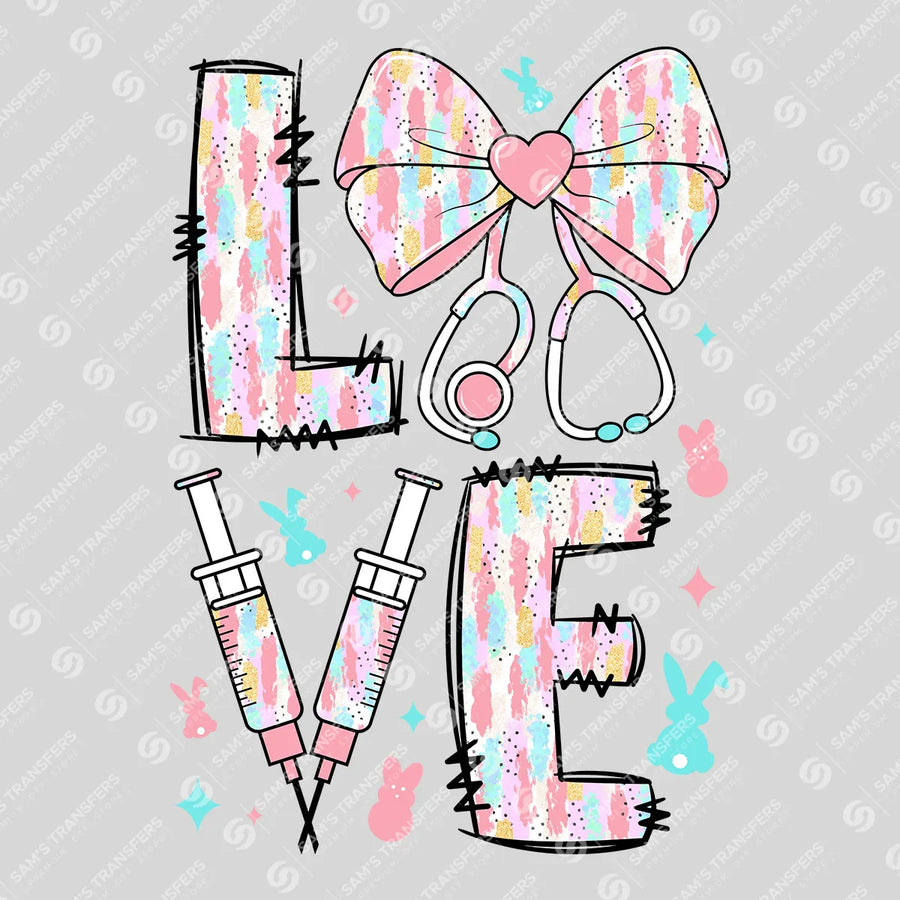 Easter Nurse Love Ready-to-Press DTF Transfer | SAT00305