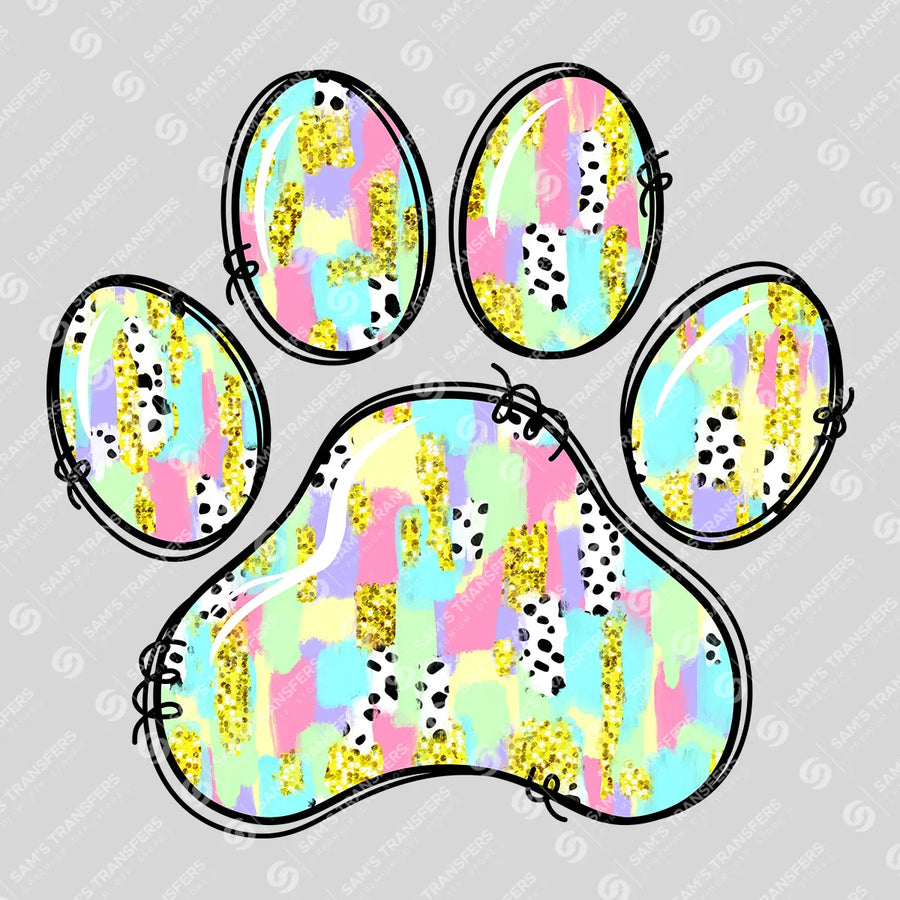 Easter Egg Paw Ready-to-Press DTF Transfer | SAT00312