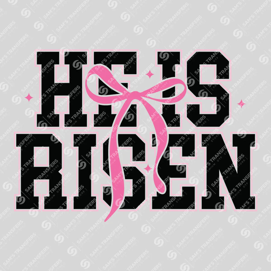 He Is Risen Bow Ready-to-Press DTF Transfer | SAT00320
