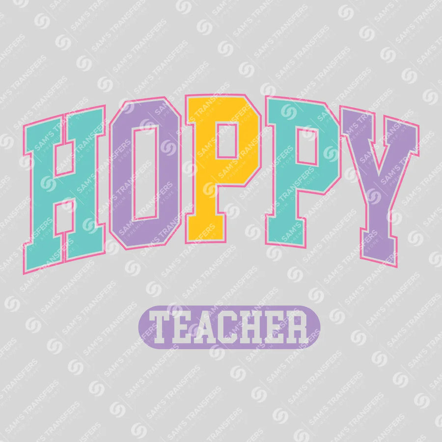 Hoppy Teacher Outline Ready-to-Press DTF Transfer | SAT00365