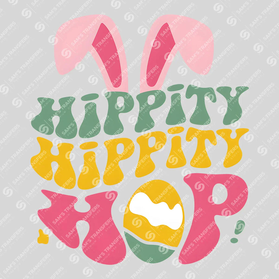 Hippity Hippity Hop Ready-to-Press DTF Transfer | SAT00411