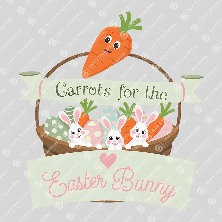 Carrots for the Easter Bunny Ready-to-Press DTF Transfer | SAT00419