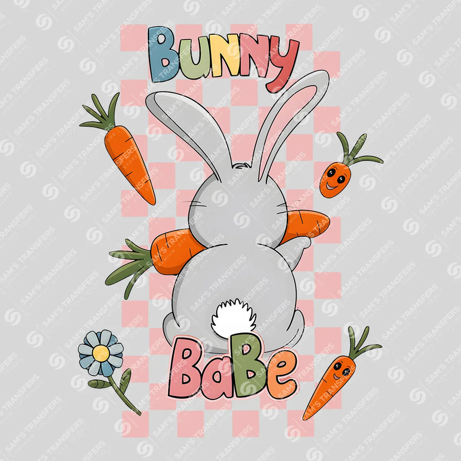 Bunny Babe Carrots Ready-to-Press DTF Transfer | SAT00423