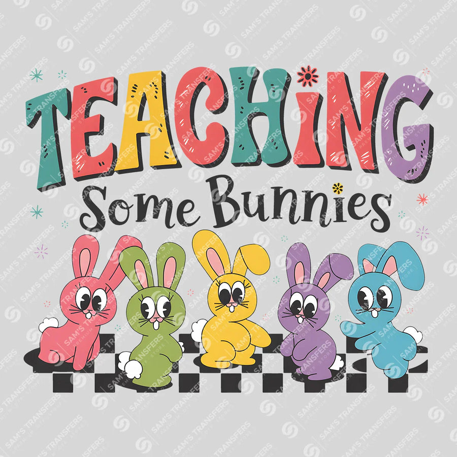 Teaching Some Bunnies Row Ready-to-Press DTF Transfer | SAT00447
