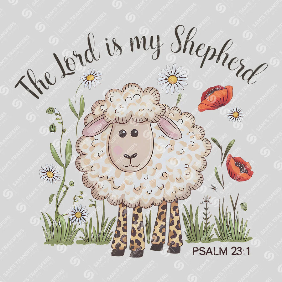 The Lord Is My Shepherd Lamb Ready-to-Press DTF Transfer | SAT00475