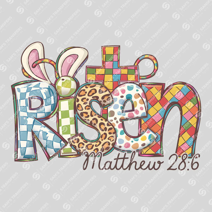 Risen Matthew 28 Ready-to-Press DTF Transfer | SAT00485