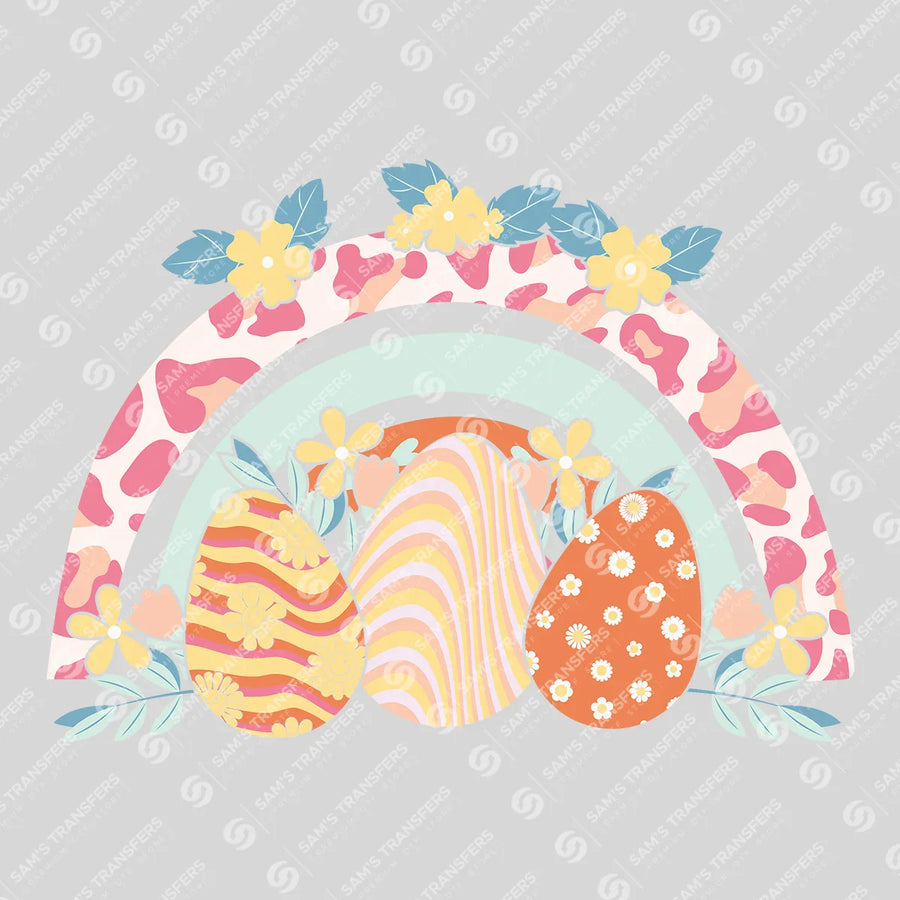 Easter Egg Rainbow Ready-to-Press DTF Transfer | SAT00500