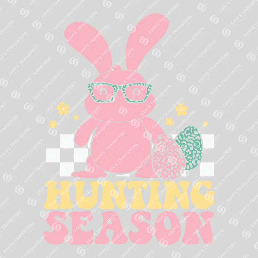 Hunting Season Bunny Ready-to-Press DTF Transfer | SAT00506
