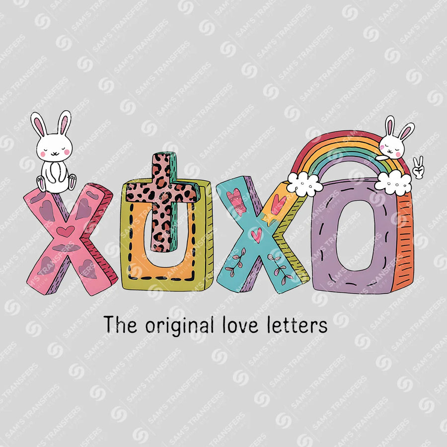 Xoxo Original Love Letters Ready-to-Press DTF Transfer | SAT00607