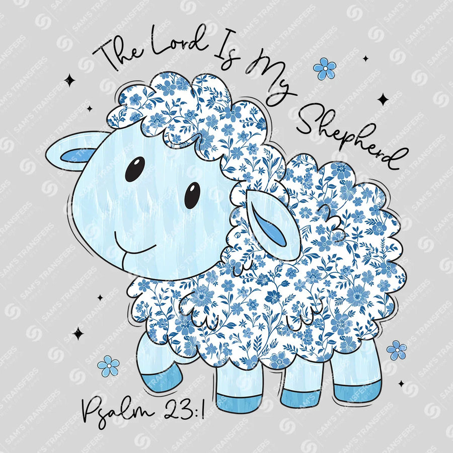 The Lord Is My Shepherd Lamb Ready-to-Press DTF Transfer | SAT00631
