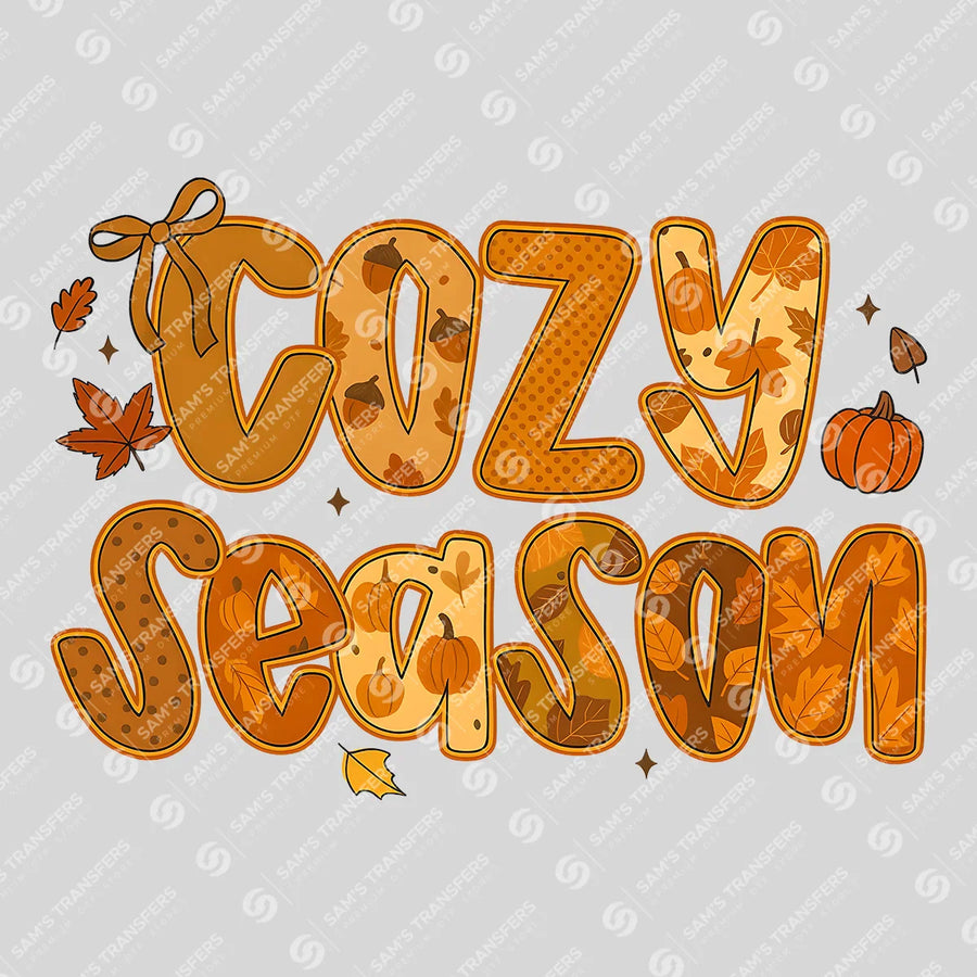 Cozy Season Leaves Ready-to-Press DTF Transfer | SAT00650