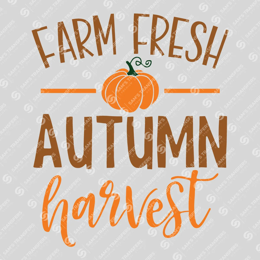Farm Fresh Autumn Harvest Ready-to-Press DTF Transfer | SAT00665