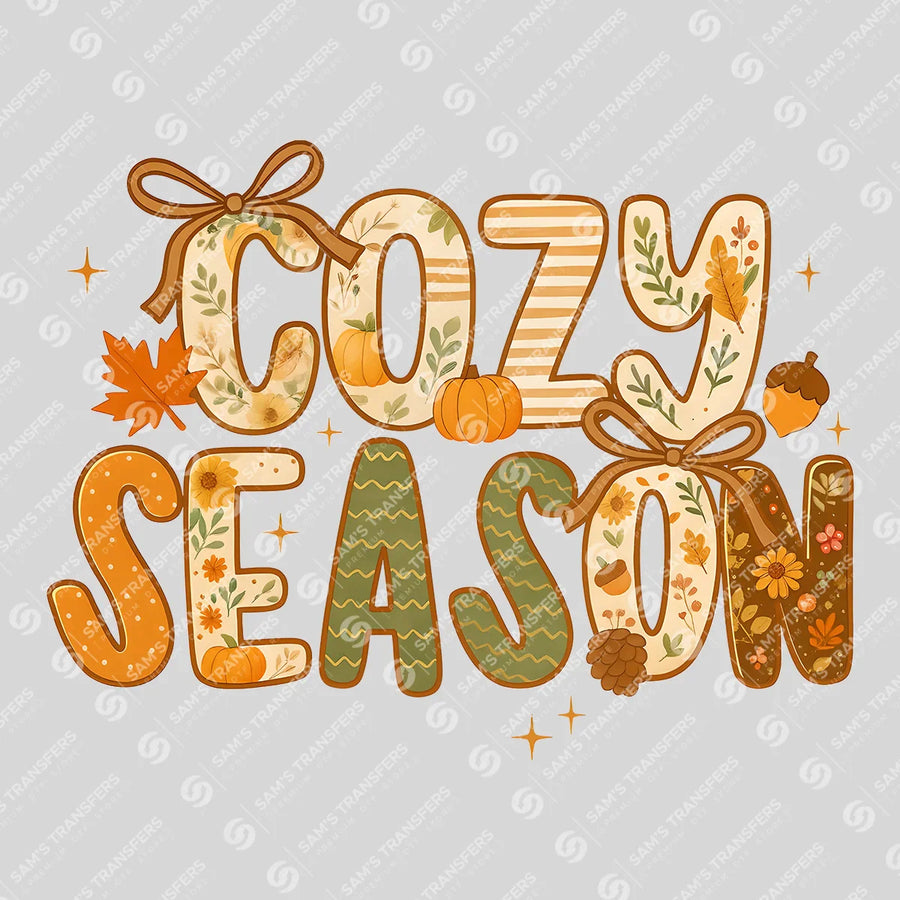 Cozy Season Doodle Ready-to-Press DTF Transfer | SAT00699
