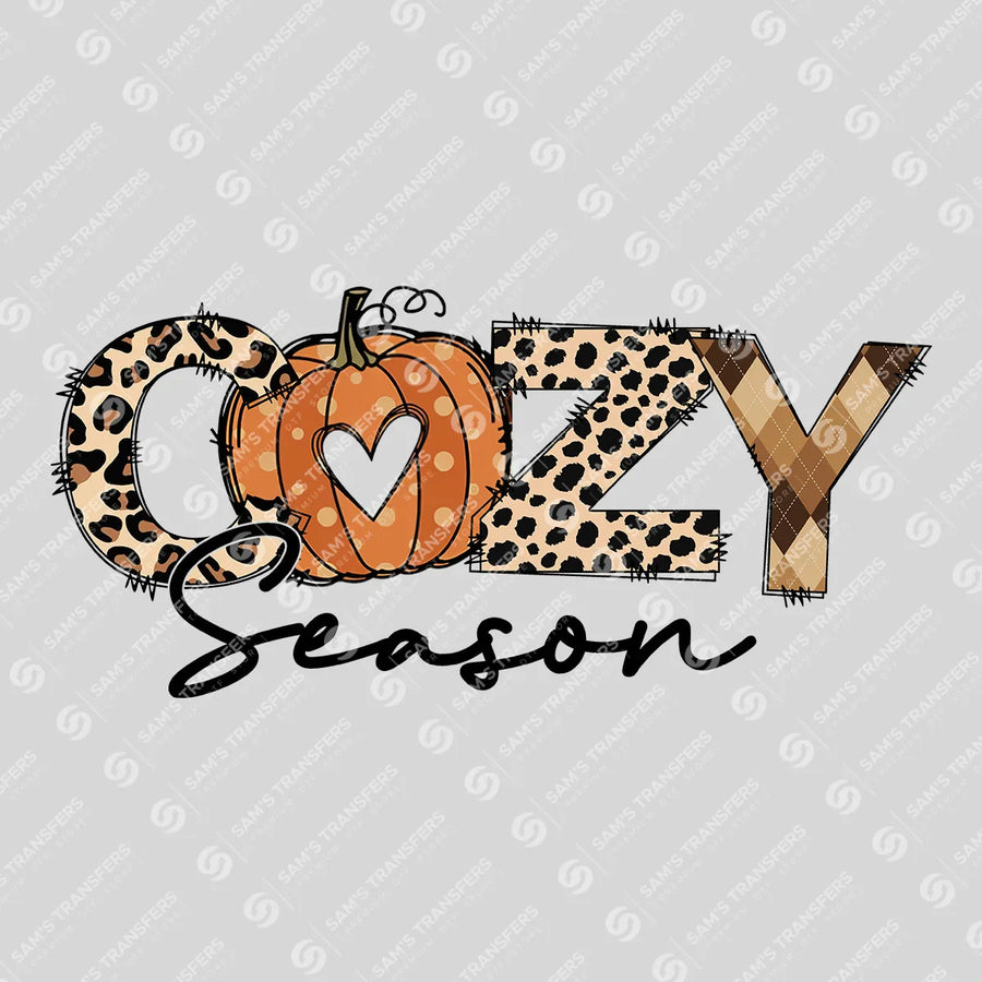 Cozy Season Leopard Plaid Ready-to-Press DTF Transfer | SAT00732