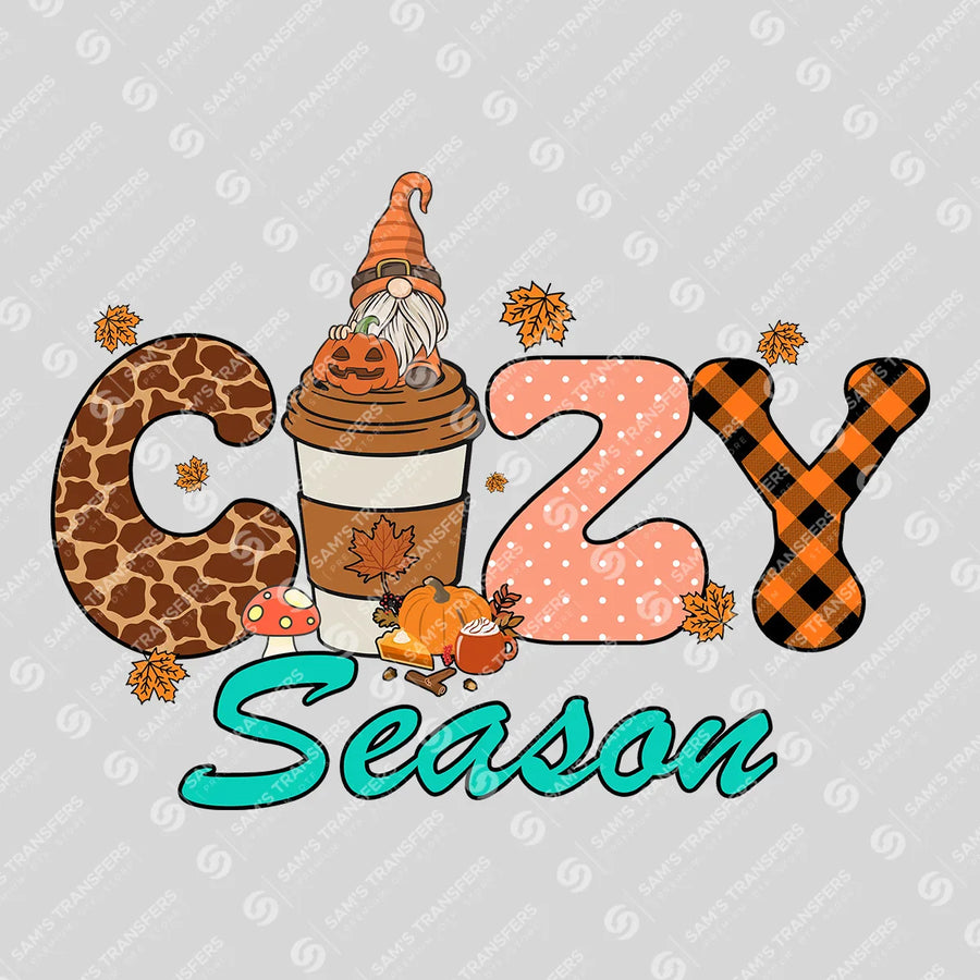 Cozy Season Gnome Ready-to-Press DTF Transfer | SAT00743