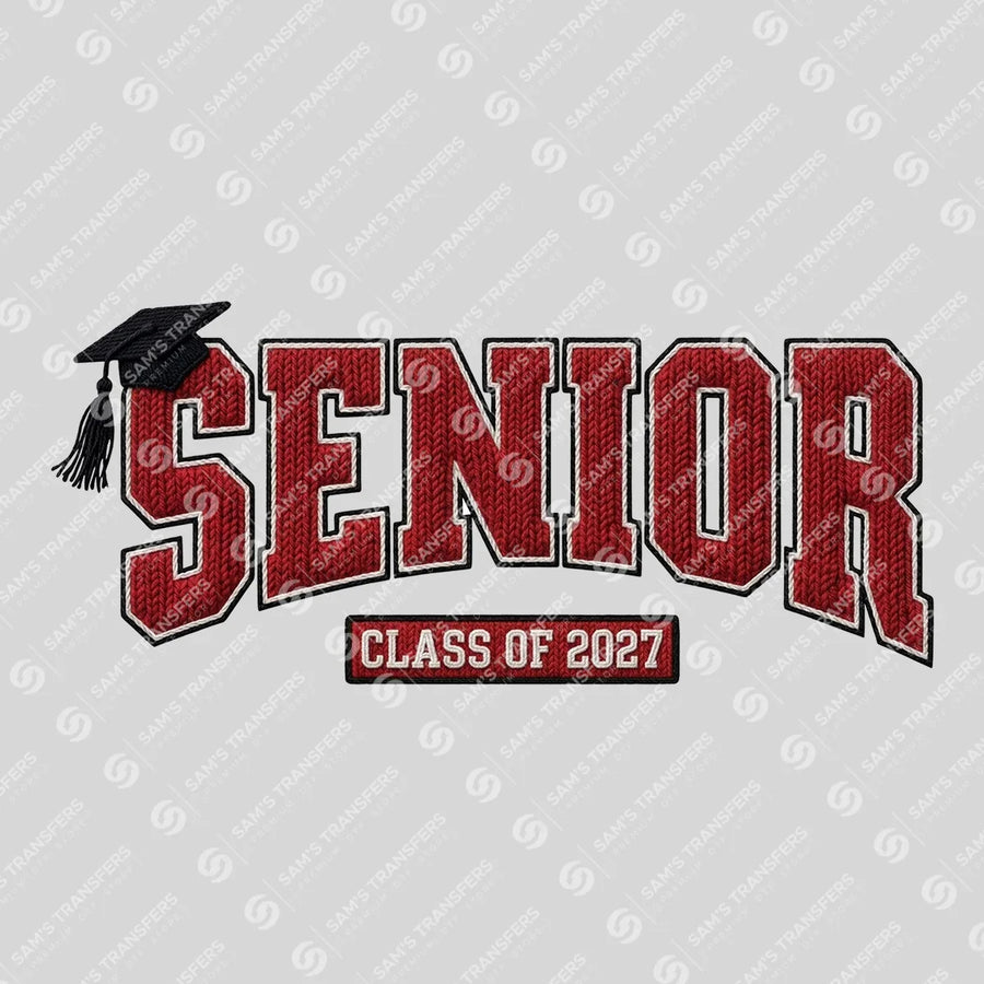 Senior Class Of 2027 Varsity Ready-to-Press DTF Transfer | SAT00786