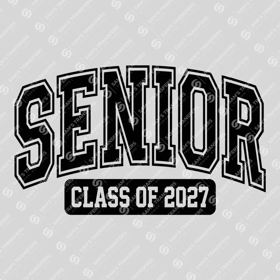 Senior Class Of 2027 Collegiate Ready-to-Press DTF Transfer | SAT00819