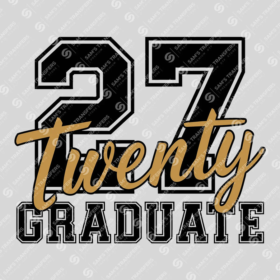 Twenty Twenty Seven Graduate Ready-to-Press DTF Transfer | SAT00835