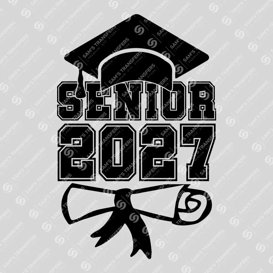 Senior 2027 Varsity Diploma Ready-to-Press DTF Transfer | SAT00863