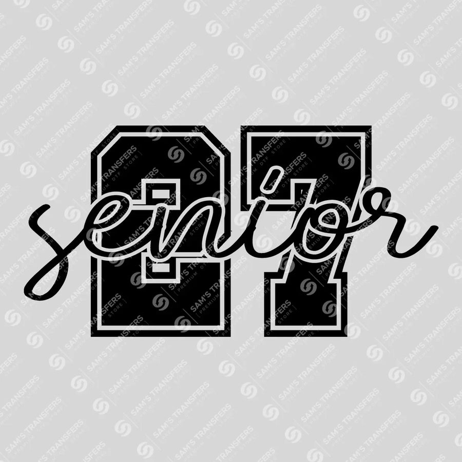 Senior 27 Varsity Outline Ready-to-Press DTF Transfer | SAT00867
