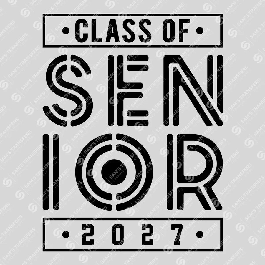 Senior Class Of 2027 Stencil Ready-to-Press DTF Transfer | SAT00896
