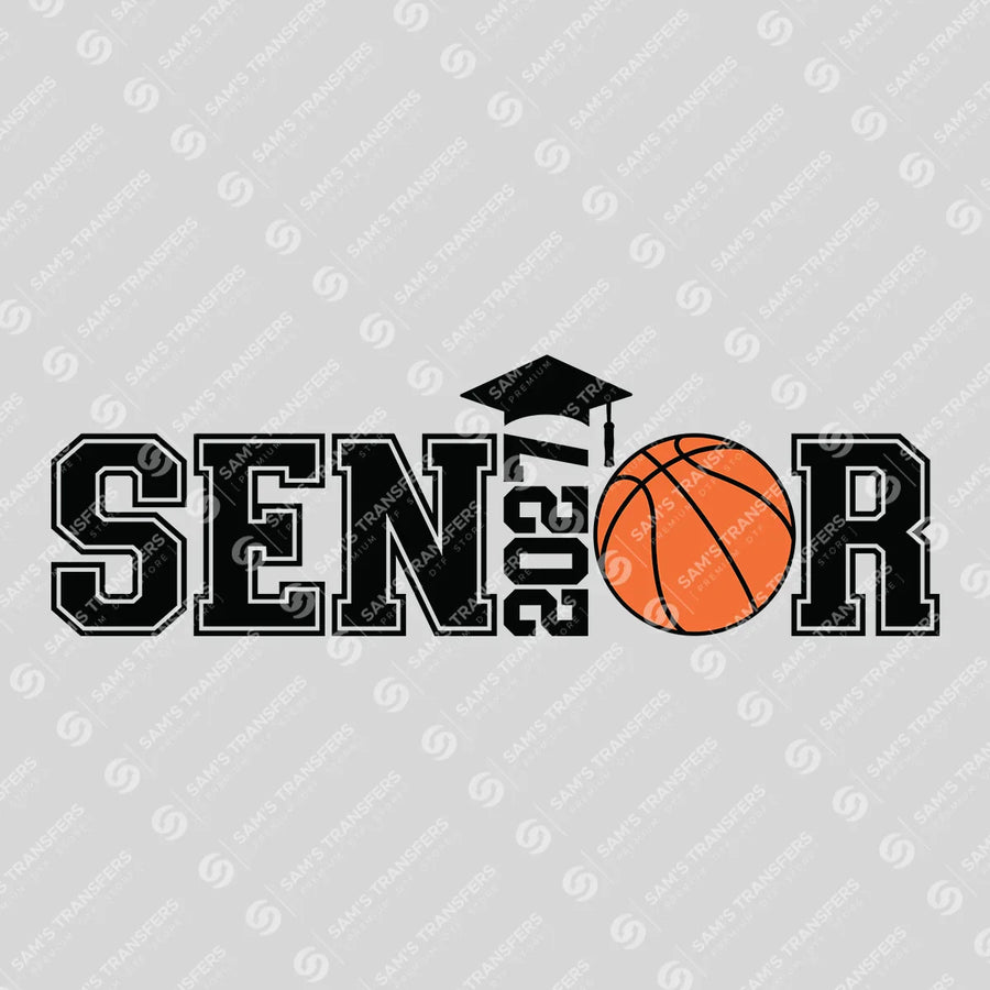 Senior 2027 Basketball Black Ready-to-Press DTF Transfer | SAT00955