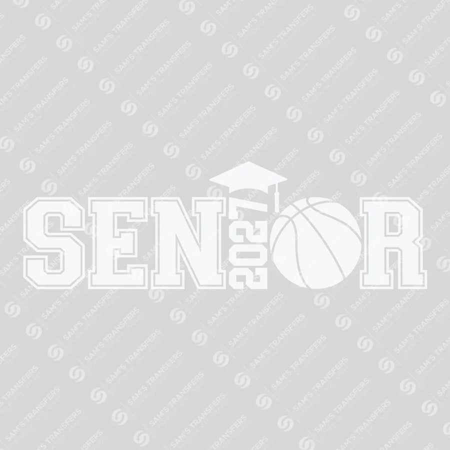 Senior 2027 Basketball White Ready-to-Press DTF Transfer | SAT00956