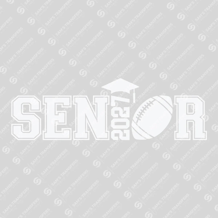 Senior 2027 Football White Ready-to-Press DTF Transfer | SAT00960