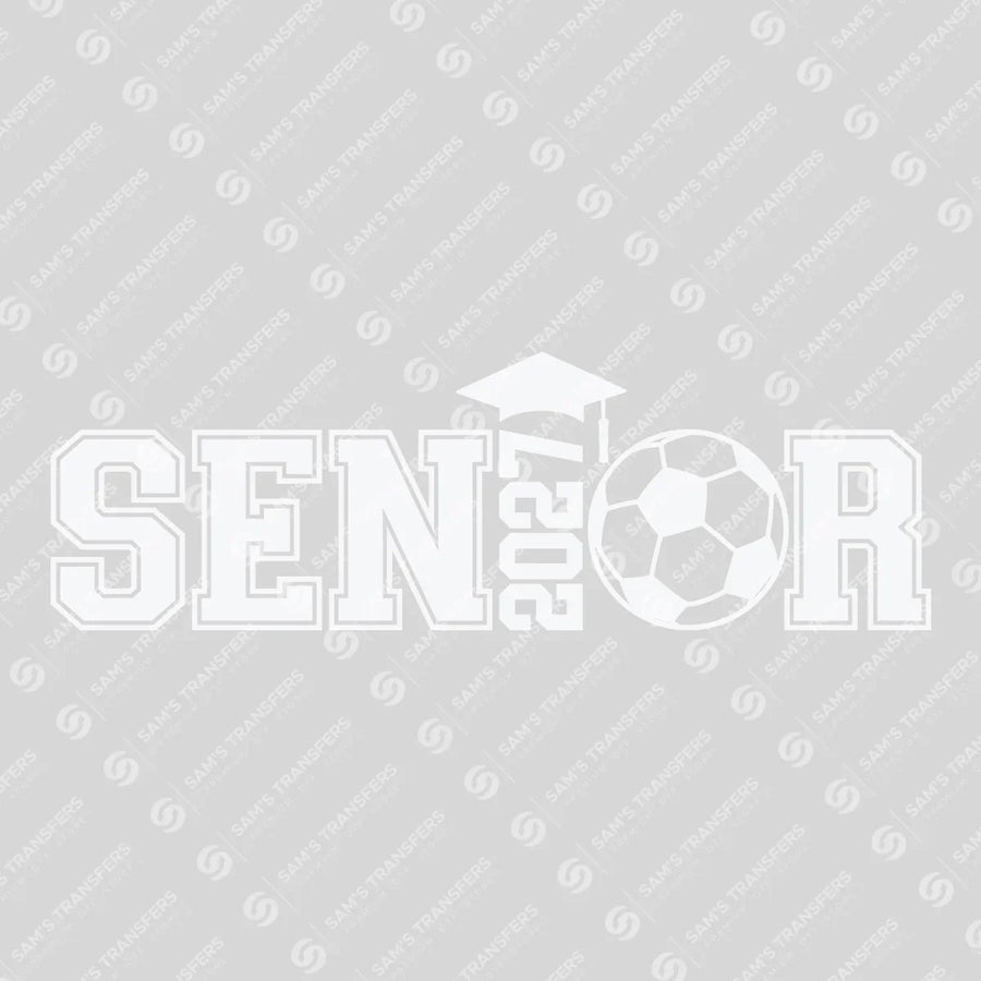 Senior 2027 Soccer White Ready-to-Press DTF Transfer | SAT00964