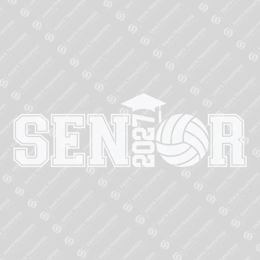 Senior 2027 Volleyball White Ready-to-Press DTF Transfer | SAT00968