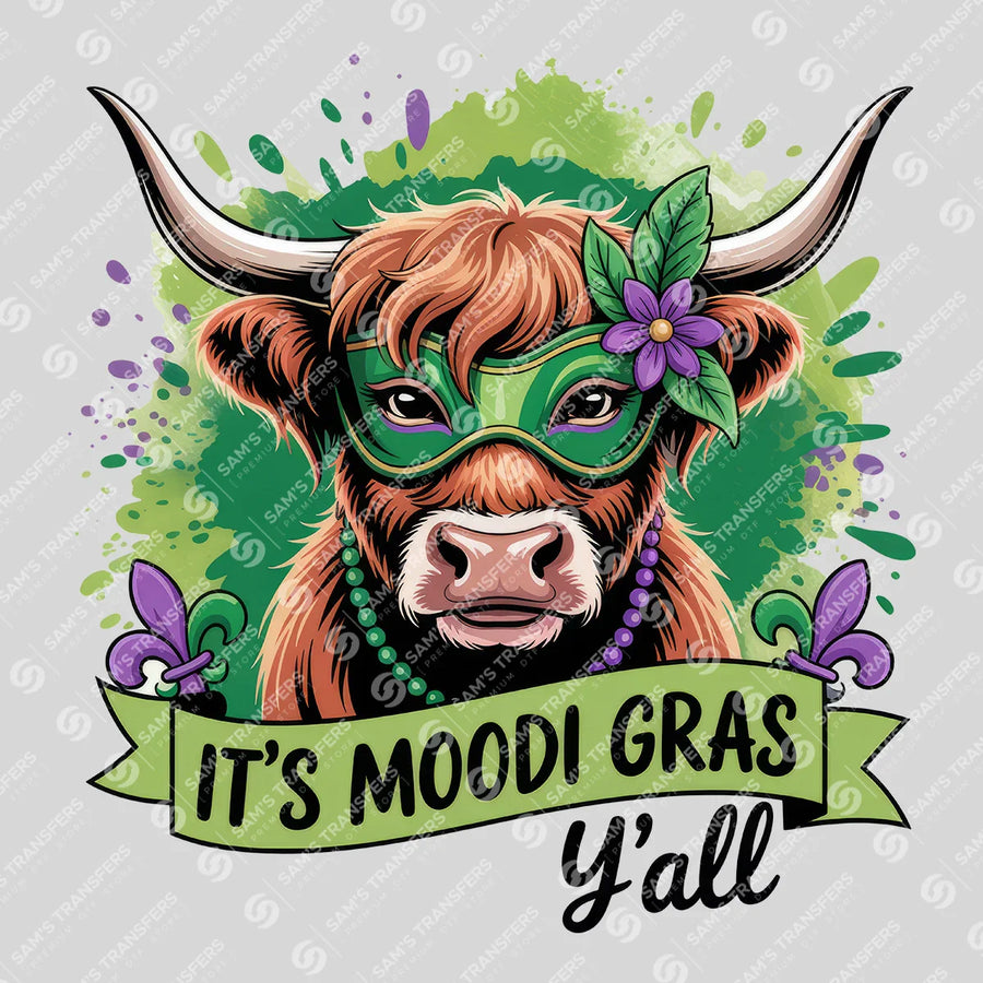 It's Moodi Gras Y'all Ready-to-Press DTF Transfer | SAT01059