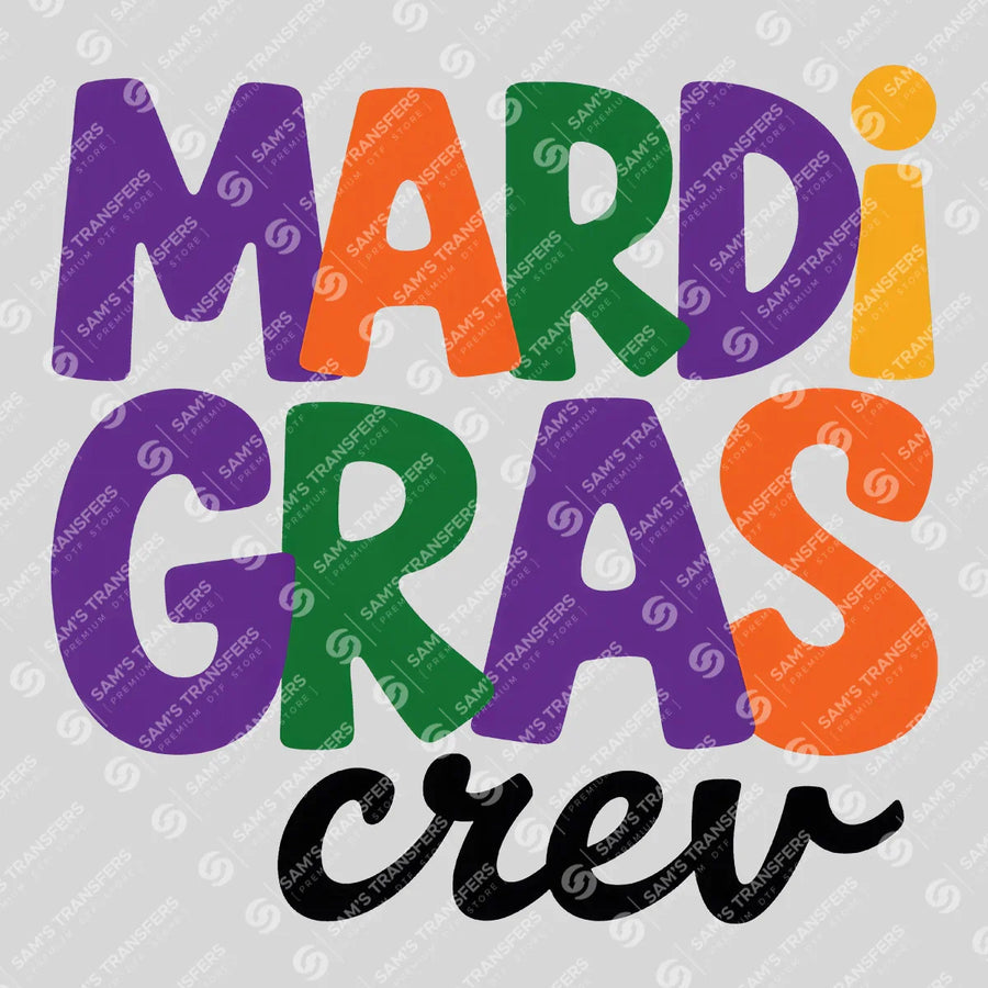 Mardi Gras Crew Ready-to-Press DTF Transfer | SAT01108