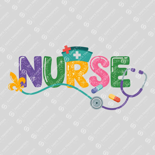 Apparel featuring a Nurse-themed DTF transfer.
