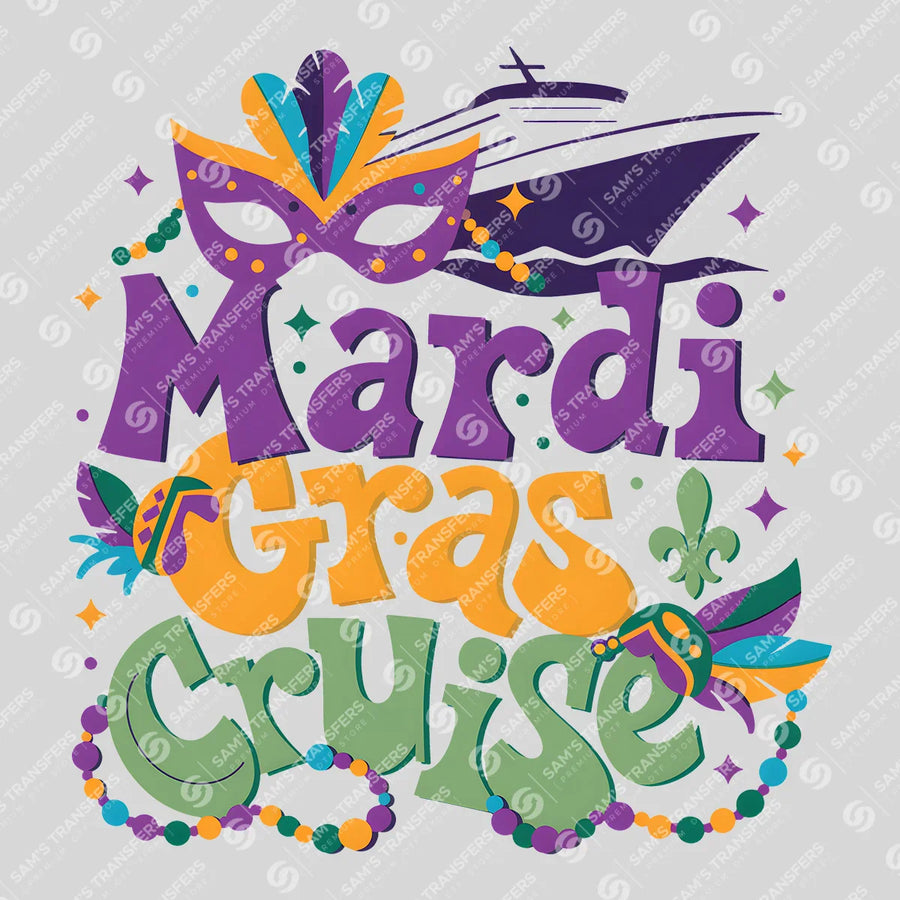 Mardi Gras Cruise Ready-to-Press DTF Transfer | SAT01161