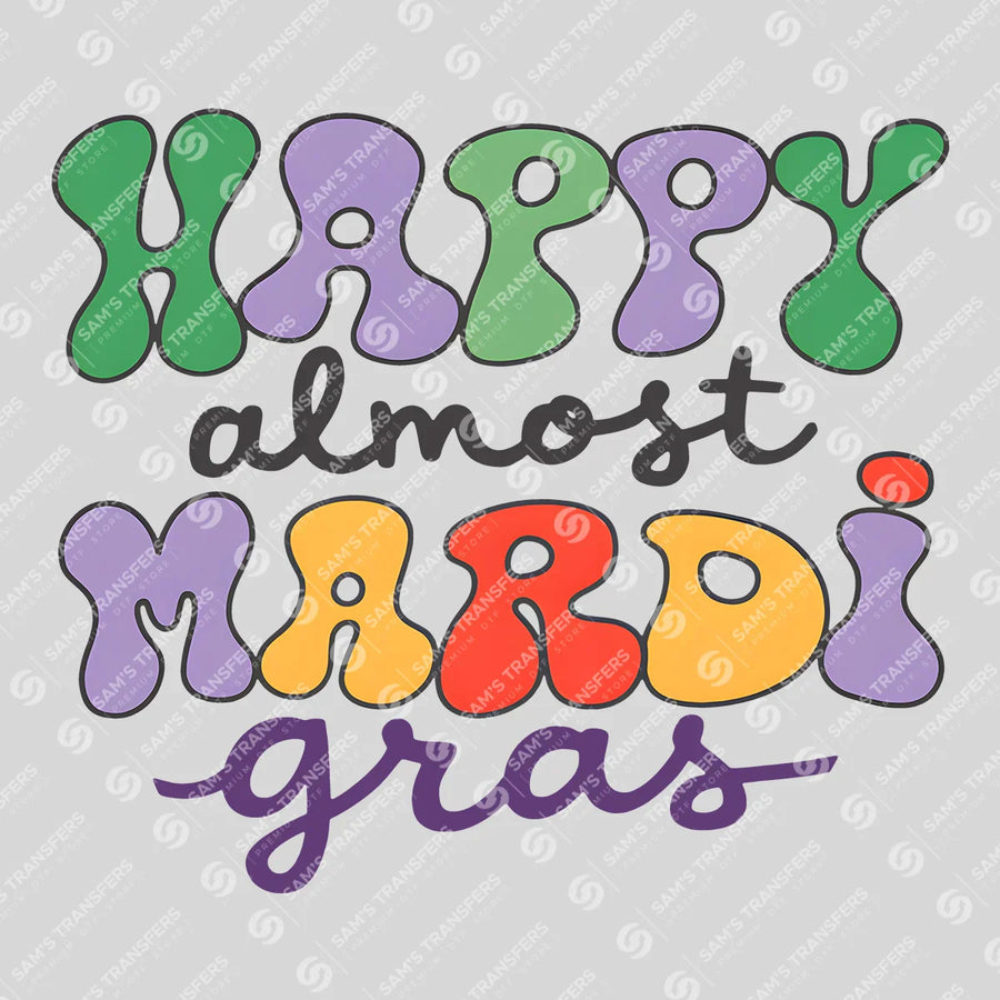Happy Mardi Gras Ready-to-Press DTF Transfer | SAT01164