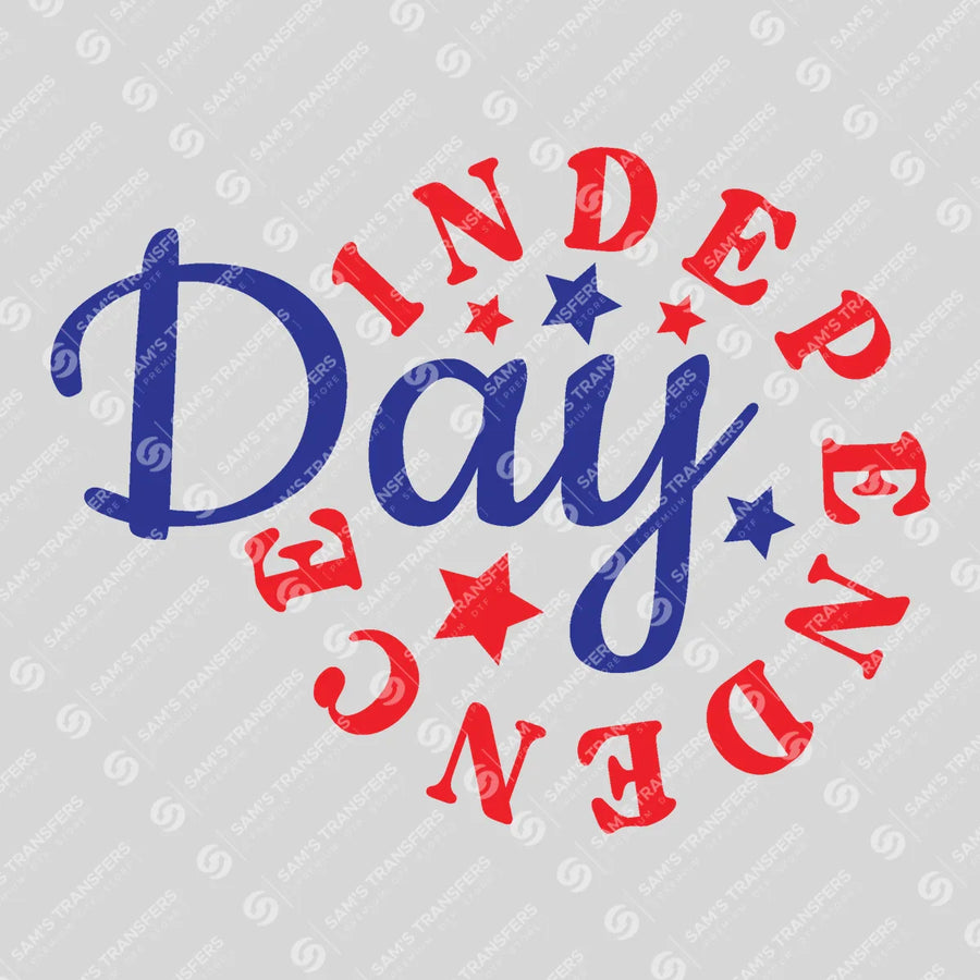 Independence Day Circle Ready-to-Press DTF Transfer | SAT01299