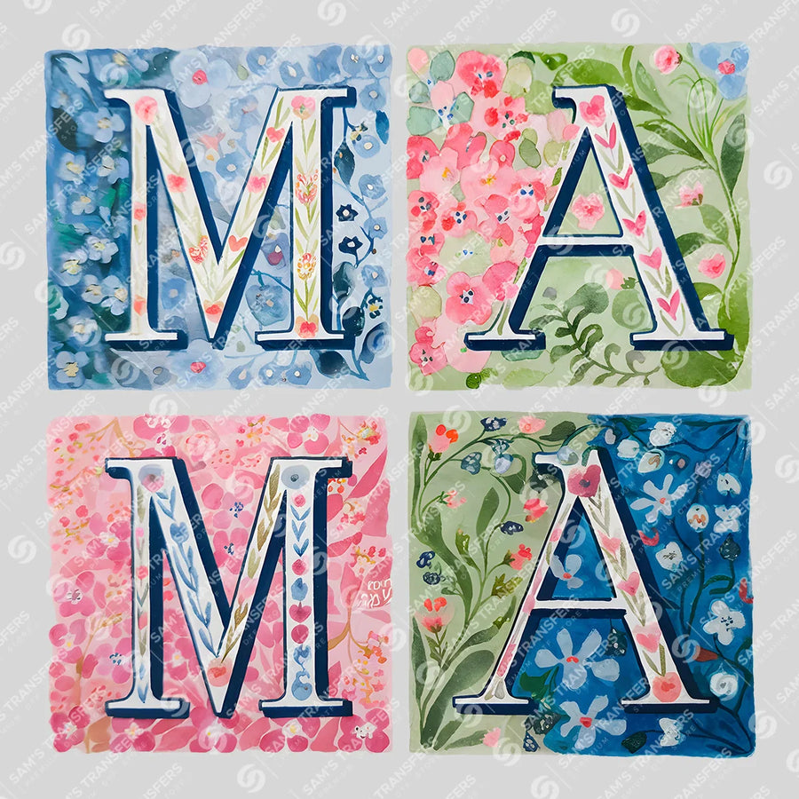 Mama Watercolor Bloom Ready-to-Press DTF Transfer | SAT01481