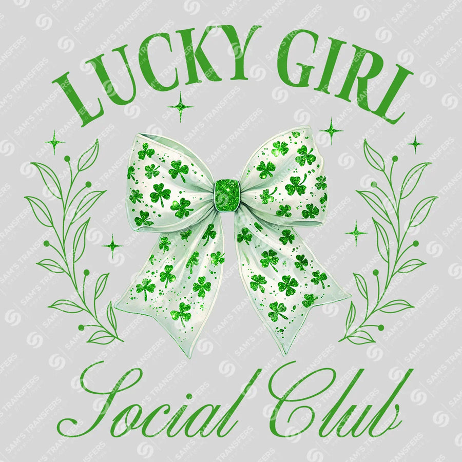 Lucky Girl Social Club Ready-to-Press DTF Transfer | SAT01929