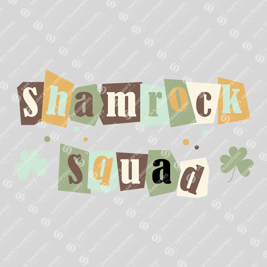 Shamrock Squad Ransom Note Ready-to-Press DTF Transfer | SAT01997