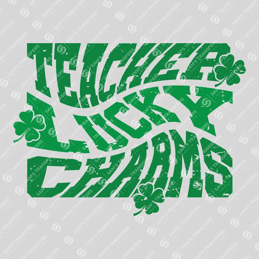 Teacher Lucky Charms Retro Ready-to-Press DTF Transfer | SAT02053