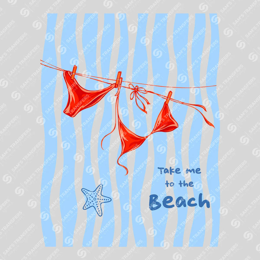 Take Me To The Beach Bikini Ready-to-Press DTF Transfer | SAT02269