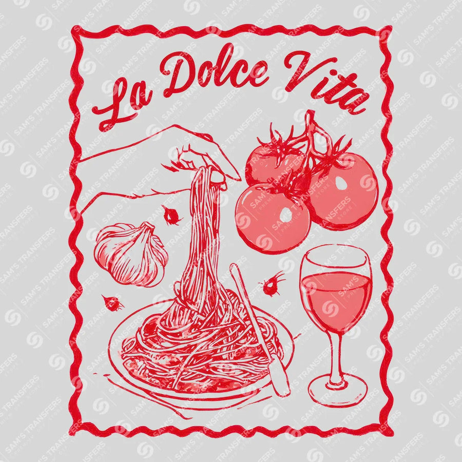 La Dolce Vita Pasta Ready-to-Press DTF Transfer | SAT02277