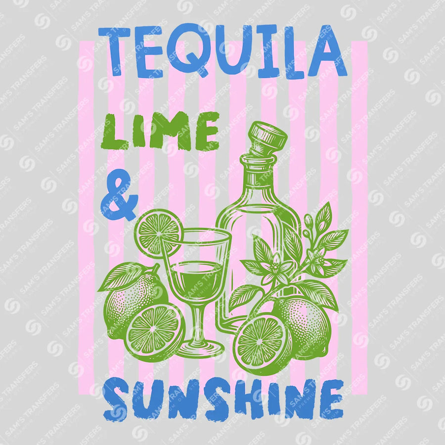 Tequila Lime And Sunshine Ready-to-Press DTF Transfer | SAT02286