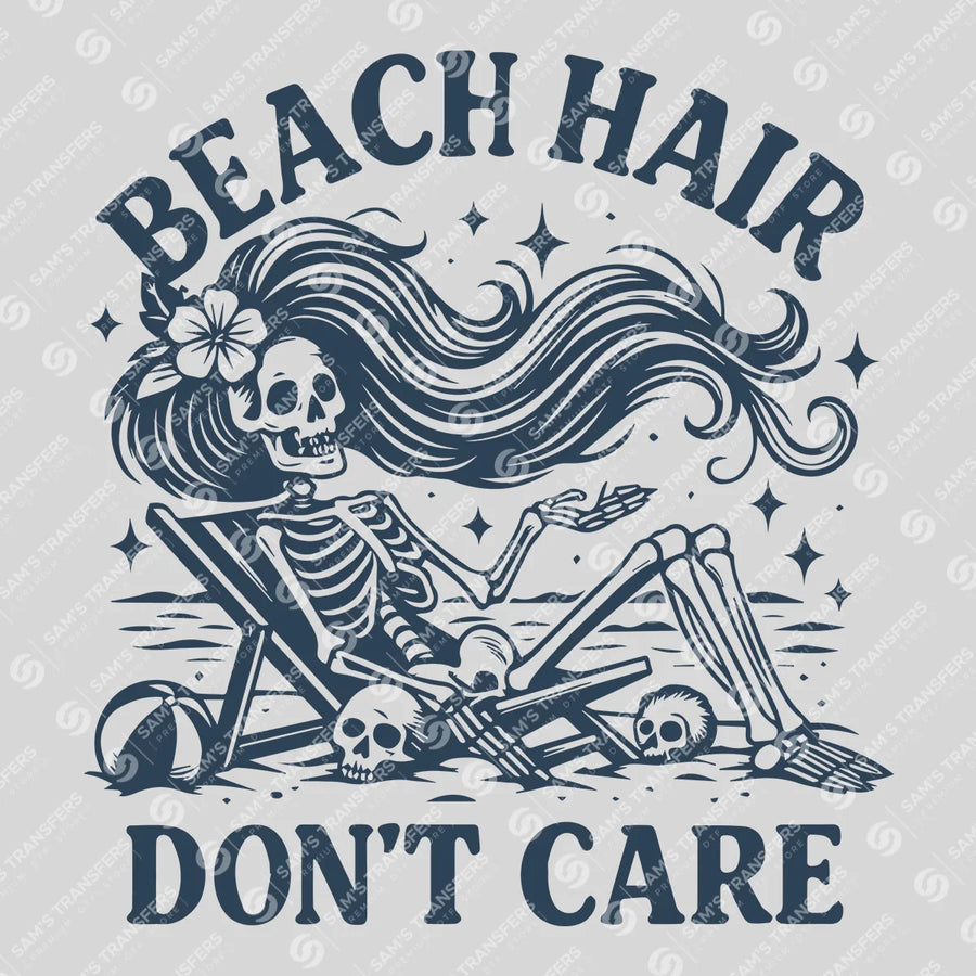 Beach Hair Don't Care Ready-to-Press DTF Transfer | SAT02323